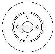 BORG & BECK Тормозной диск BBD4740